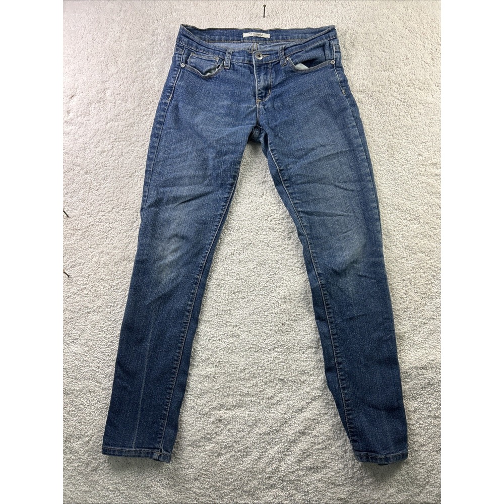 Forever 21 Skinny Jeans Women 27x32 Blue Denim‎ Pockets Low-Rise Cotton Stretch